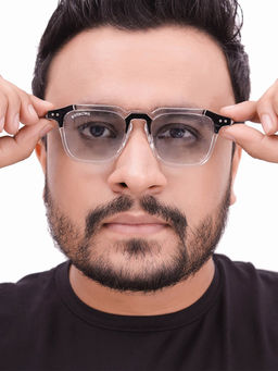 ROYALTAIL - Unisex Black Frame Square Kingsman-06 Series Sunglasses (RT-SUNG-098) (50)