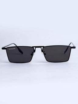 ROYALTAIL - Blitz Black Rectangle Sunglasses (RT-SUNG-100) (50)