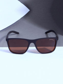 ROYALTAIL - Knockdown Brown Rectangle Polarized Sunglasses (RT-SUNG-104) (55)