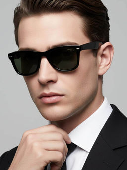 Vintage - Green Square Sunglasses (Wayfare Immortal Col 124) (50)