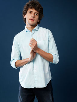 Campus Sutra - Men Solid Casual Mandarin Shirt