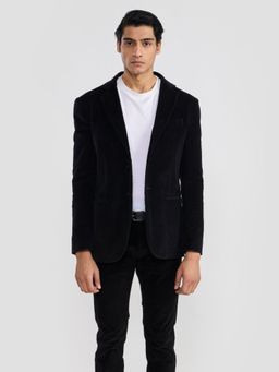 Perona - Ashton Black Cotton Blazer