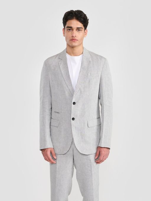 Perona Darren Grey Single Breasted Blazer
