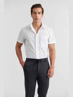 Perona - White Edmodo Cotton Solid Shirt