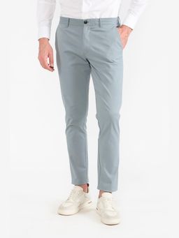 Perona - Emmett Blue Solid Relaxed Fit Pant