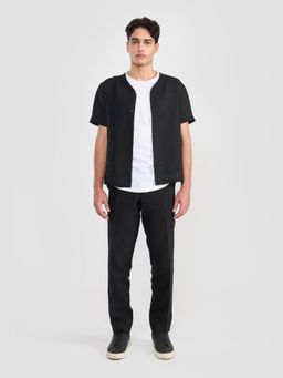 Perona - Black Otto Pure Cotton Solid Shirt