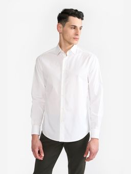 Perona - White Xander Cotton Solid Shirt