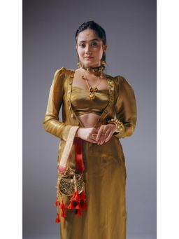 DaMAK - Pink Banarasi Booty - Sling Bag With Detachable Strap