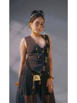 DaMAK - Gold Moon - Mini Bag With Detachable Strap