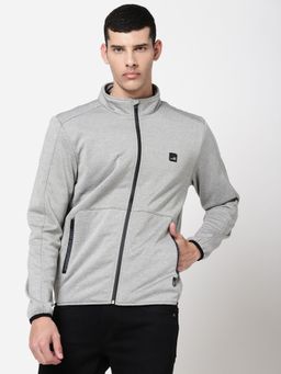 Lee - Men Grey Solid Jacket (Regular)