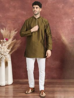 TATTVA - Mandarin Collar Long Sleeves Straight Kurta