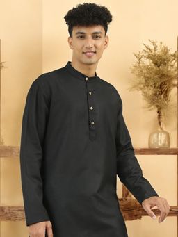 TATTVA - Mandarin Collar Summer Sheers Cotton Straight Kurta