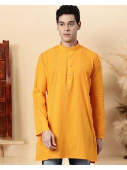 TATTVA - Men Stripes Printed Straight Short Kurta