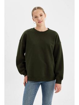 Twenty Dresses by Nykaa Fashion - Womens Black Solid Plain Sweatshirt