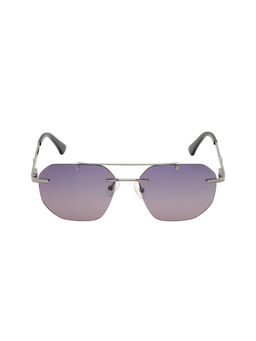 KOSCH ELEMENTE - Men Light Grey Sunglasses with Uv Protected Purple Lens (57)