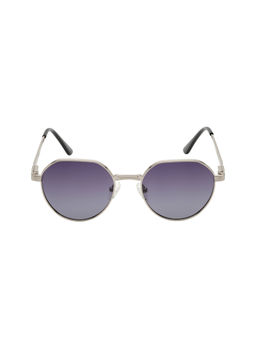 KOSCH ELEMENTE - Men Light Grey Sunglasses with Polarised Purple Lens (50)