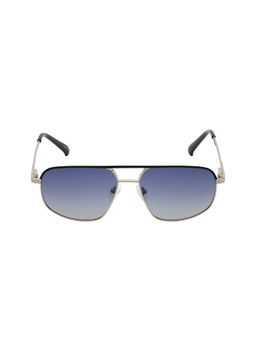 KOSCH ELEMENTE - Men Silver/Black Sunglasses with Polarised Lens (57)
