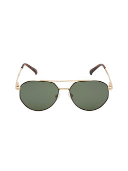 KOSCH ELEMENTE - Men Gold Black Sunglasses with Polarised Green Lens (58)