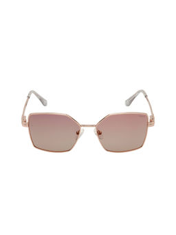 KOSCH ELEMENTE - Women Rose Gold Sunglasses with Polarised Brown Lens (55)