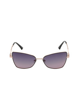 KOSCH ELEMENTE - Men Rose Gold / Black Sunglasses with Polarised Purple Lens (57)