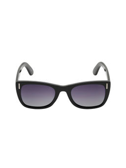 KOSCH ELEMENTE - Unisex Black / Silver Sunglasses with Polarised Grey Lens (52)