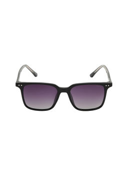 KOSCH ELEMENTE - Unisex Black Sunglasses with Polarised Purple Lens (54)