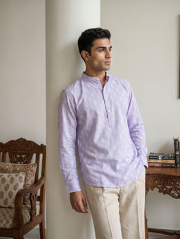 Jompers - Purple Floral Full Sleeves Kurta