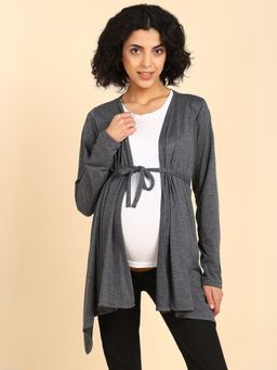 Zelena - Pregnancy and Postpartum Maternity Feeding V Neck Polyester Duster/Shrug (Set of 2)
