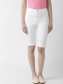 Xpose - Women White Pedal Pusher Capris