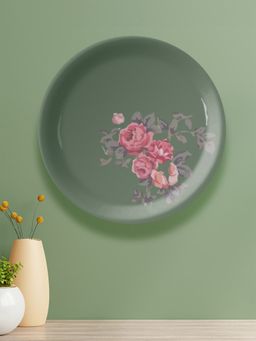 Nestroots - English Flaura Printed Wall Plate Green