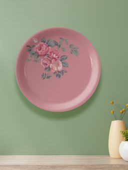 Nestroots - English Rose & Leaf Printed Wall Plate