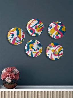 Nestroots - Whimsy Blossom Wall Plates (Pack Of 5)