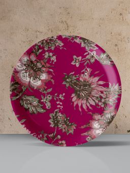 Nestroots - Ethnic Hot Pink Wall Plate Pink