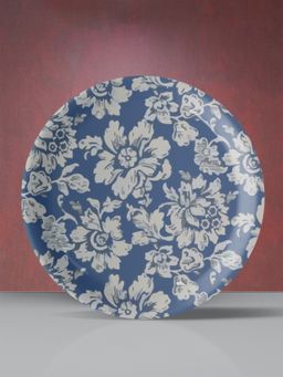 Nestroots - Indigo Floral Wall Plate