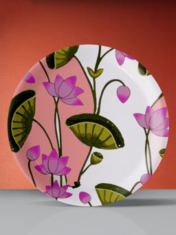 Nestroots - Pichwai Print Porcelain Wall Plate