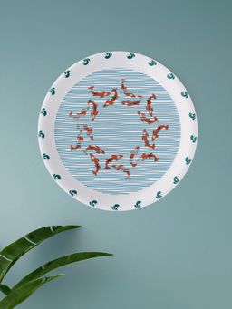 Nestroots - Sea-Inspired Fish Art Collection Porcelain Wall Plate