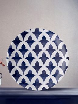 Nestroots - Azure Arabesque Wall Plate Blue