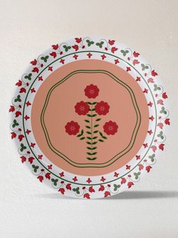 Nestroots - Mughal Garden-Inspired Tropical Elegance Radiating Floral Plate