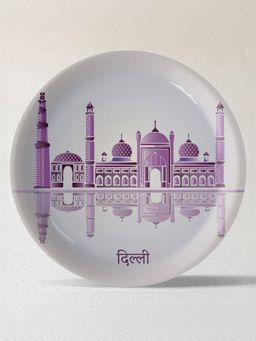 Nestroots - Urban Dreamscapes: Cityscape Delhi Artistry Porcelain Plate