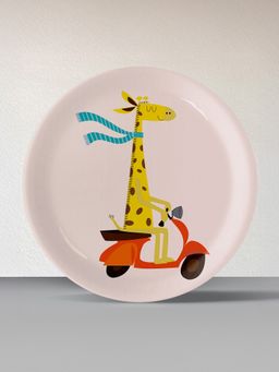 Nestroots - Playful Art For Kids' Rooms Giraffe Porcelain Plate