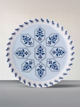 Nestroots - Geometry In Everyday Art Blue Pottery Inspired Plate