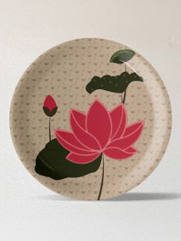 Nestroots - Lotus: Symbol Of Beauty And Purity Floral Leaf Plate