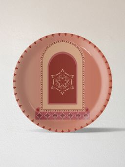 Nestroots - Vibrant Bohemian Art For Spaces Window Inscribed Porcelain Plate