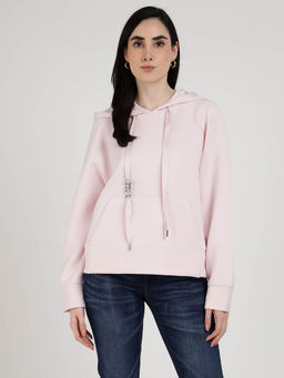 Guess - Pink Solid Sweatshirt