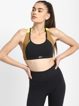Reebok - Ts Lux Racer Bra - Cb Black Solid/plain Training Bra