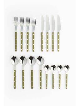 H&M - Green 16-Piece Cutlery Set