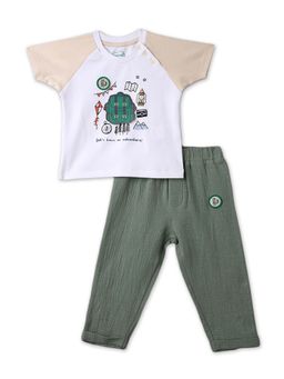 Nautinati - Cotton Boys Knitted T-shirt with Pant (Pack Of 2)