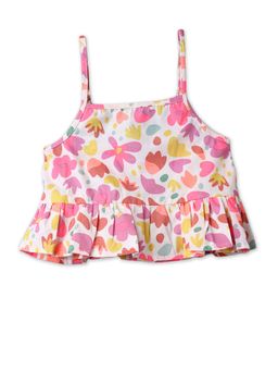 Nautinati - Frill Cotton Floral Top (Pack Of 2)