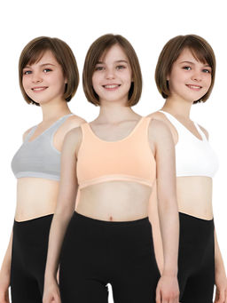 Adira - Non Padded Starter Bra - Multi-Color (Pack of 3)