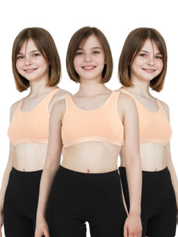 Adira - Non Padded Starter Bra - Beige (Pack of 3)